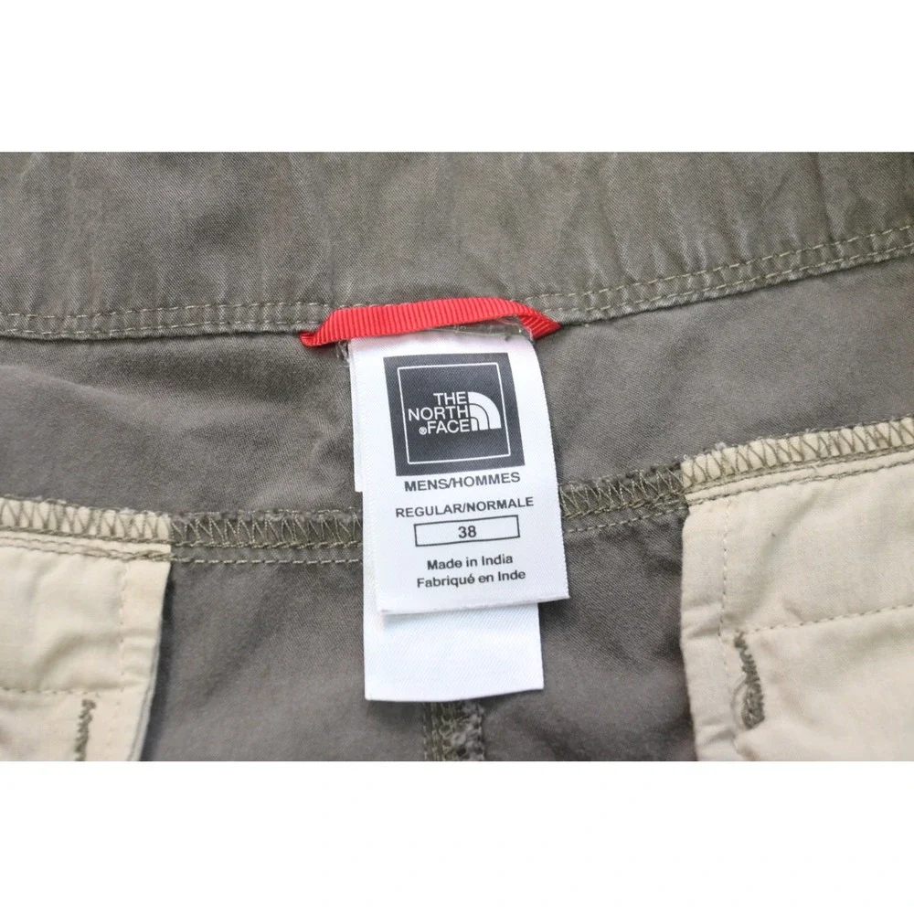The North Face Cargo Shorts Mens 38 Taupe Olive Brown Utility Hiking Excellent